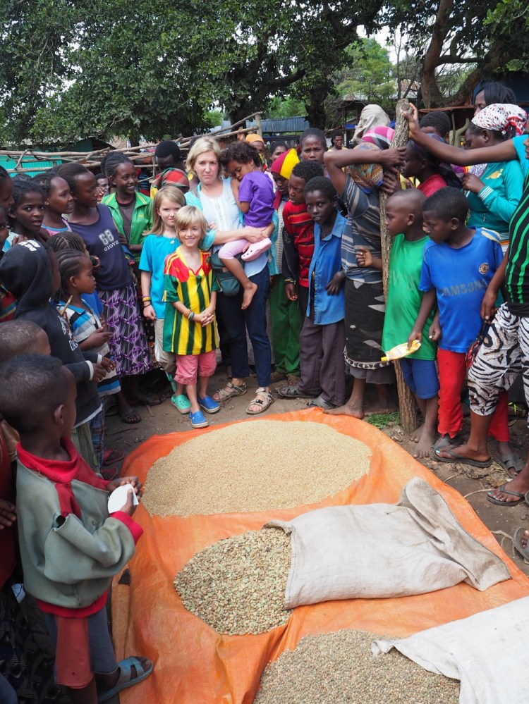 Being mobbed at the local market - is this how Usain Bolt or Tiger Woods feel when they go shopping?