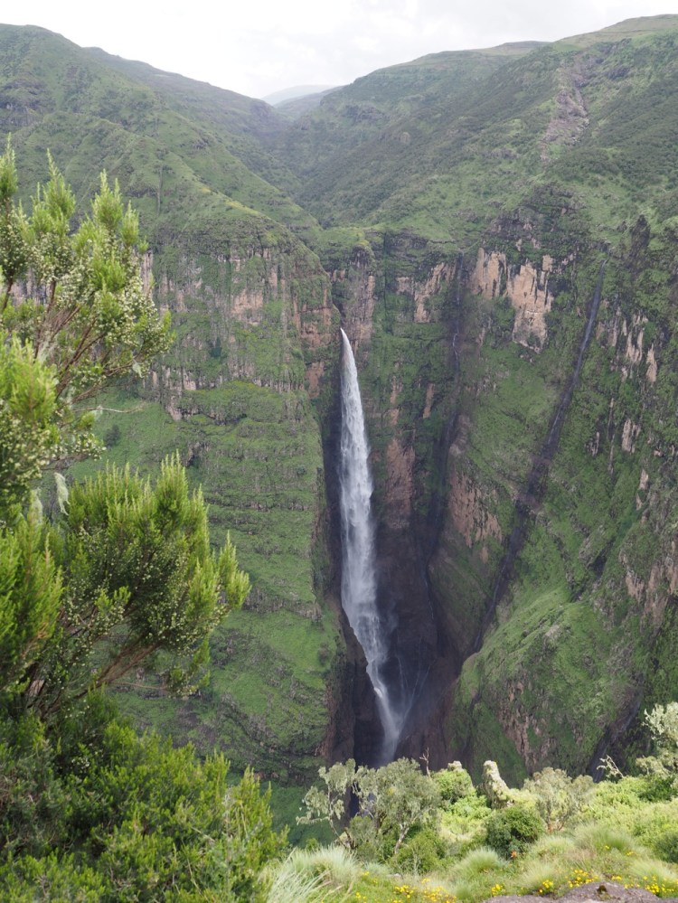 I didn't dare get closer to the edge to get the full height of the waterfall!