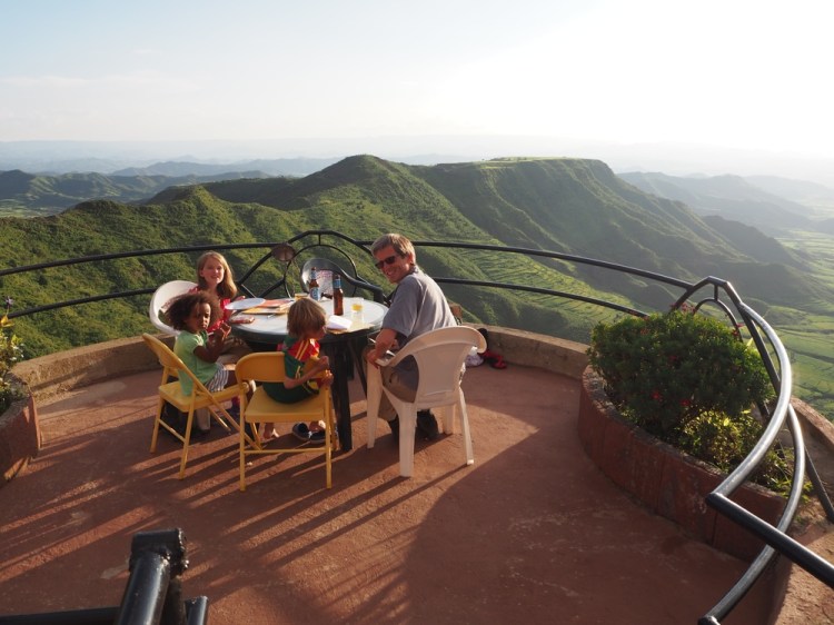 And this is the view from the superbly designed terraces . We regret not allowing time to do some trekking here,&nbsp;