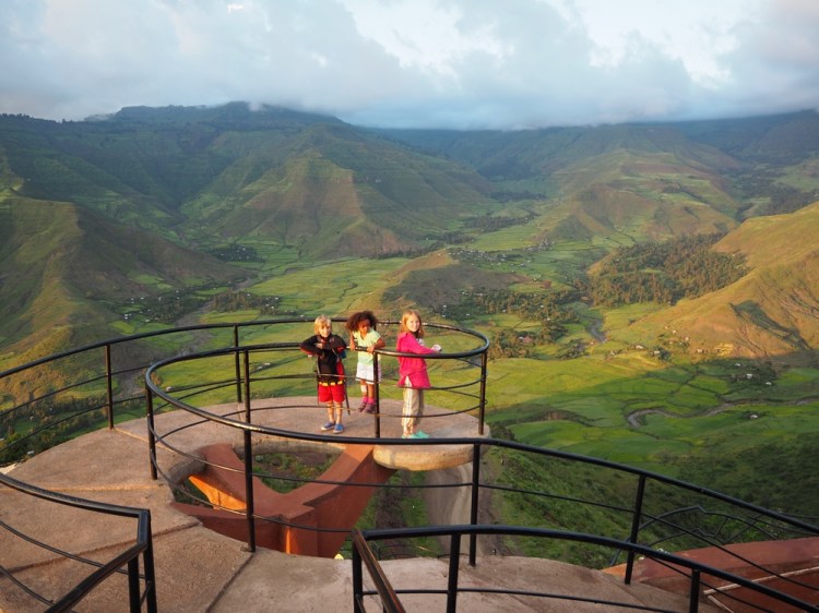 The Ben Ababa restaurant in Lalibela, overlooking the Rift Valley