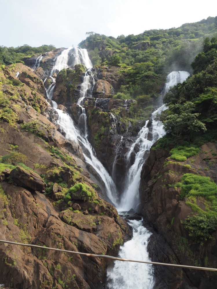 We pass this amazing waterfall on the train