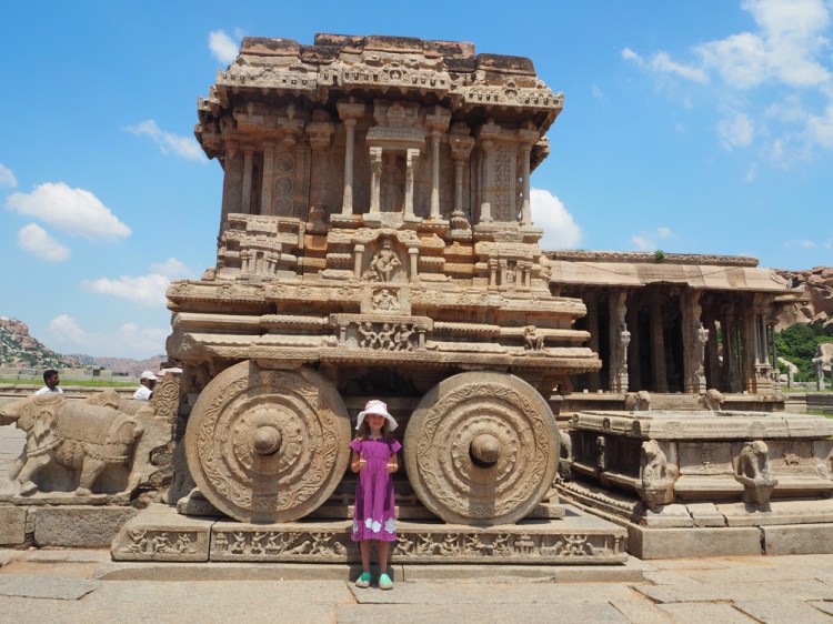 That's a big chariot compared to an elephant!