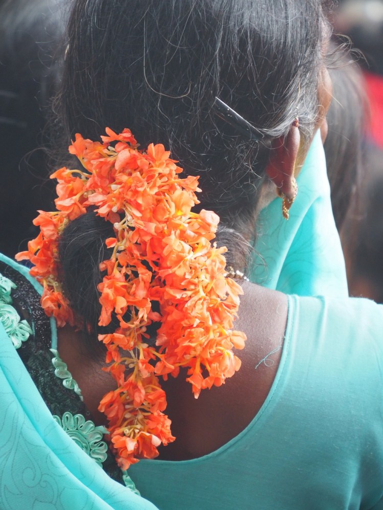 Fresh flowers garlands, this is an everyday thing, not just festival decorations