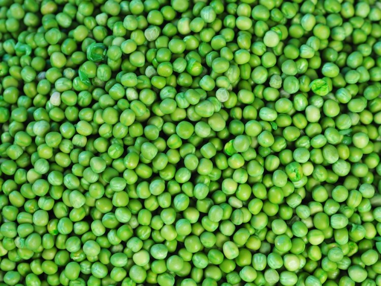 There were lots of peas - not one not two, but thousands