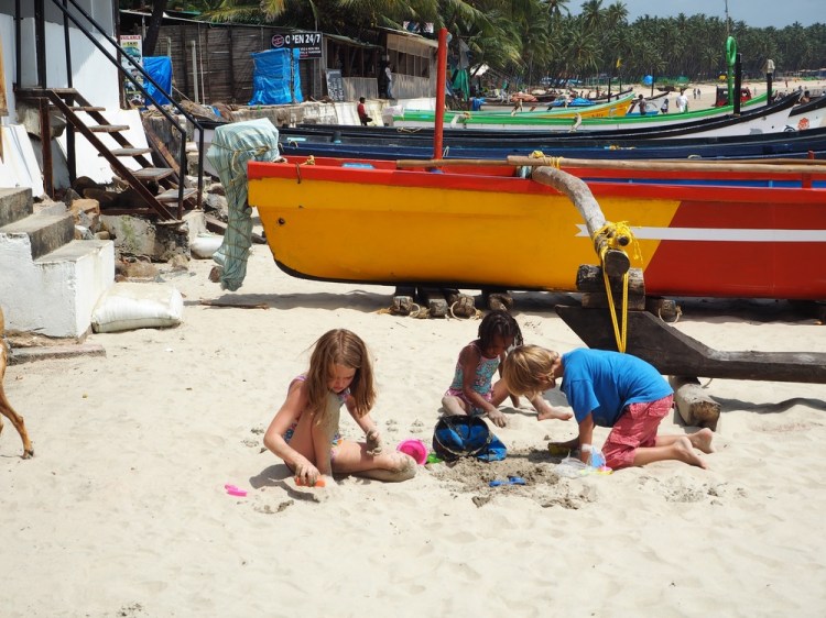 Building sand castles is fun!