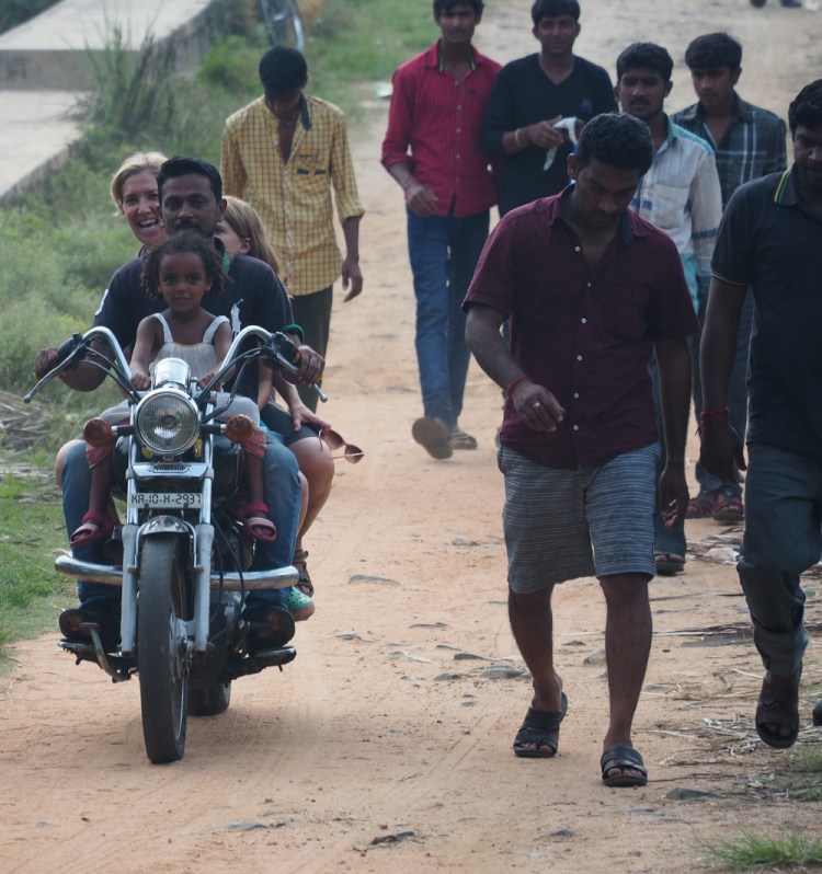 I can still get a thrill from riding on the back of Sayeed's motor bike ..........irresponsible mum&nbsp;