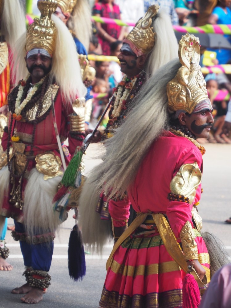 Are we in India, or back to Gelada baboons? Great headdresses!