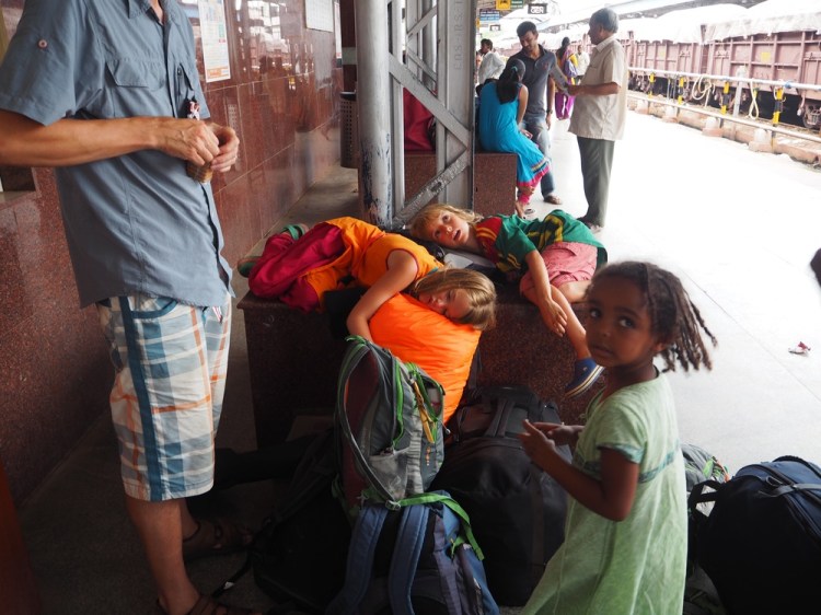 The children coped brilliantly with some late nights and very early mornings on train stations