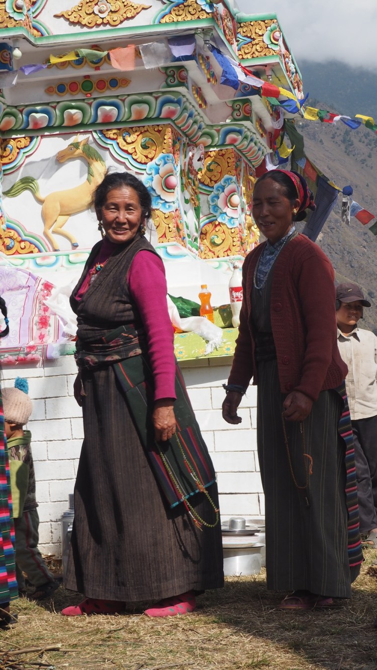 Karma's mum at the stupa