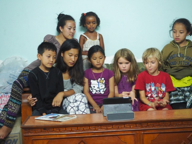 Me, Gabriel, Millie, Sonam, Ati, pritty and nourbu