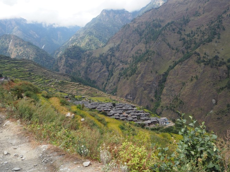 Camouflaged so beautifully into the surrounding hills, the first sighting of our nights staynights stay Gatalang&nbsp;