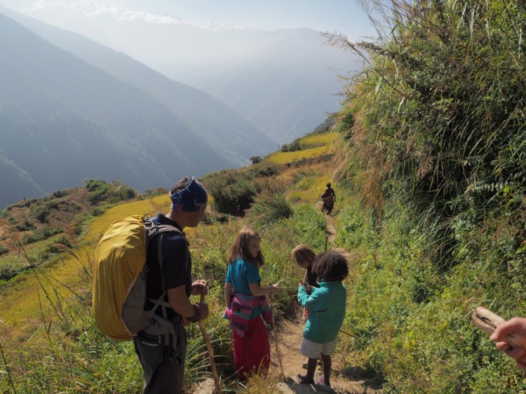 My brilliant trekking children!