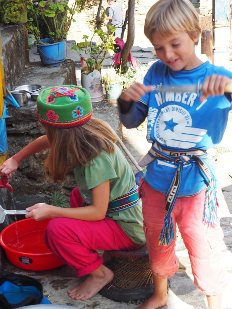 The children at play