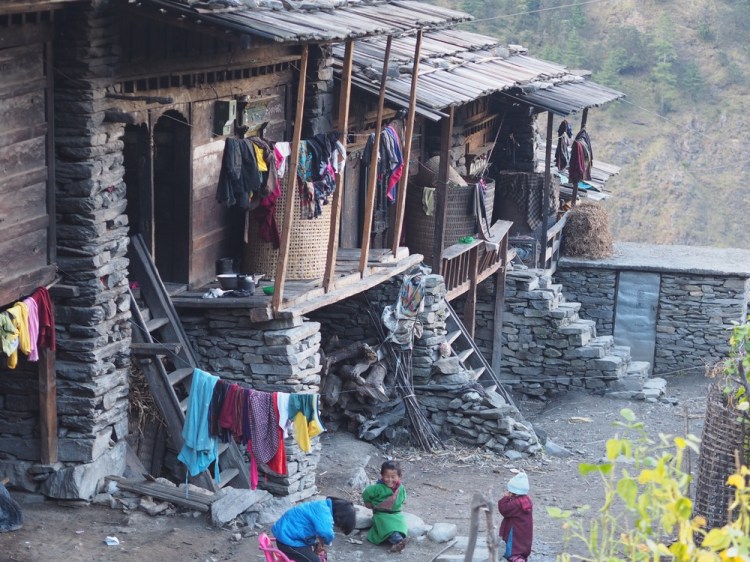 Typical house construction in Gatlang