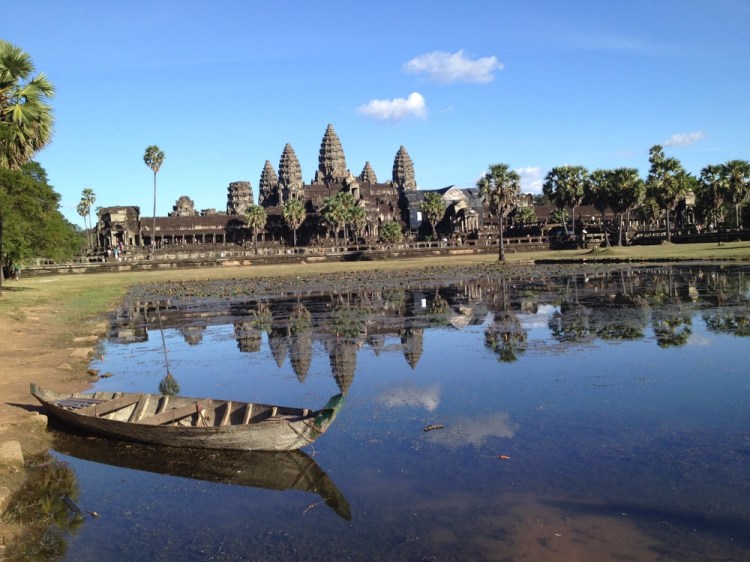 Angkor Wat on a very hot, steamy day
