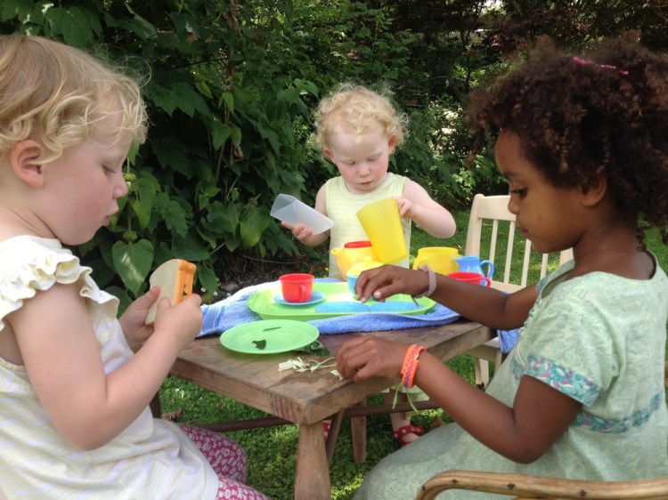 Thalia and Loma at play
