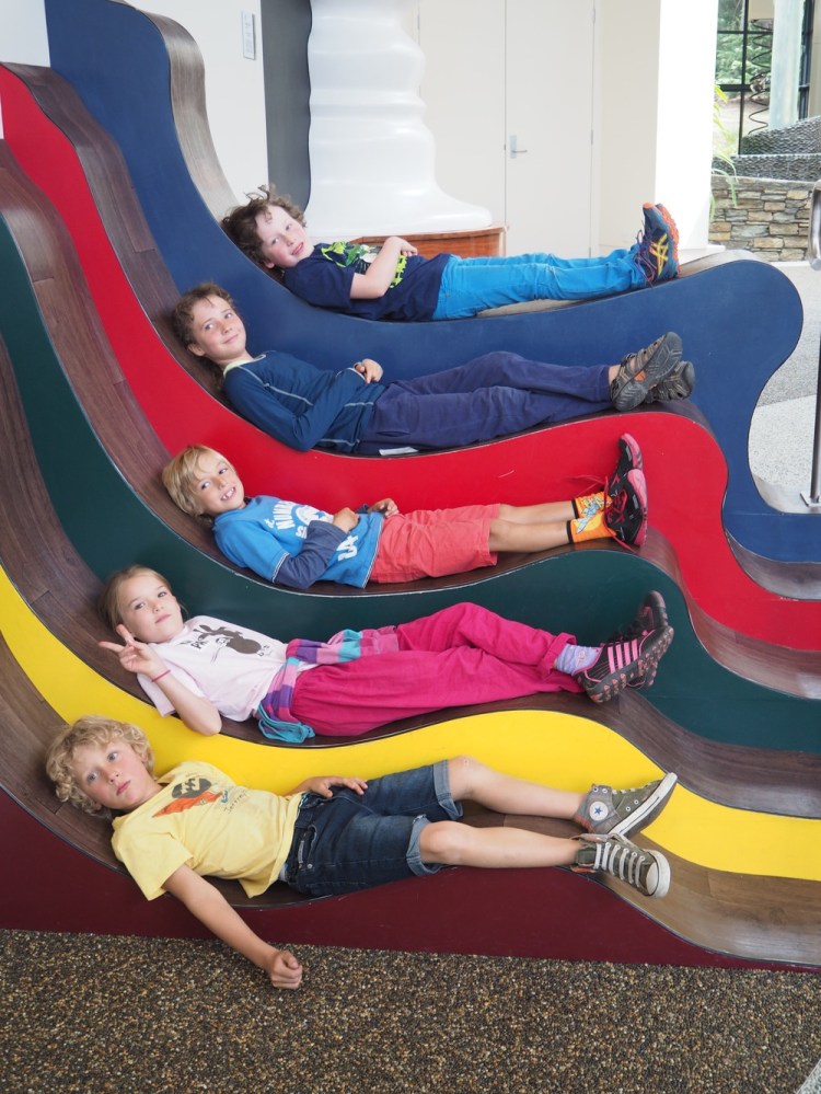 Zeb, Fox, Gabriel, Jemima and Otis at Puzzling World