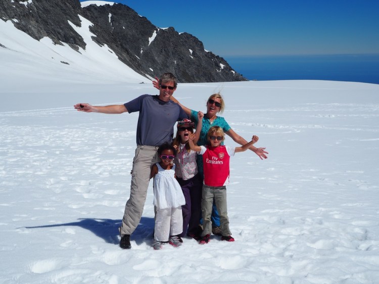 It's amazing to have all this snow and ice so close to the ocean