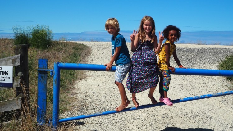 A fab walk along the river to the pebble beach at Hawkes Bay