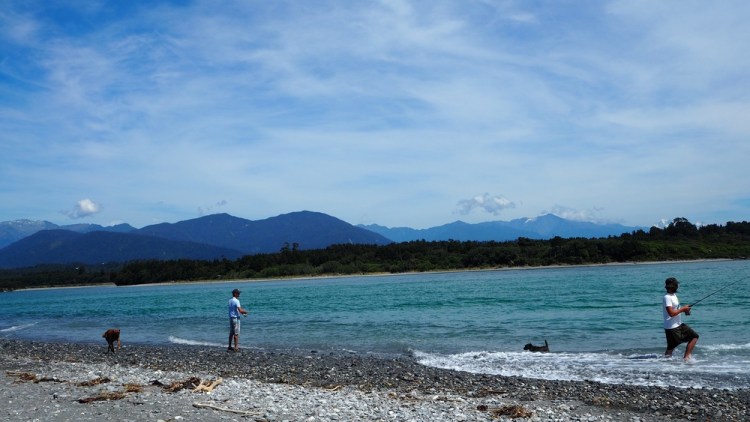 Enjoying a spot of fishing with Roydon