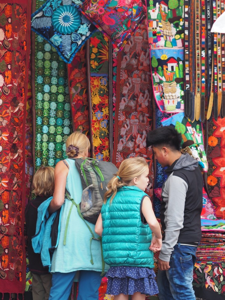 Browsing Otavalo market