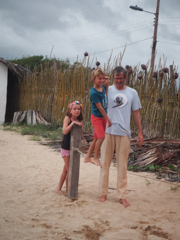 The slack line at the bar