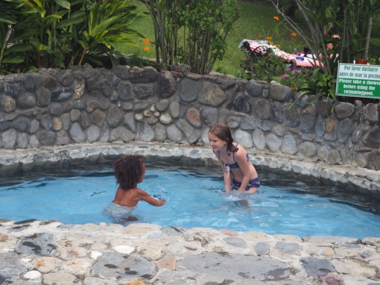 And back for evening swims in the lovely pool