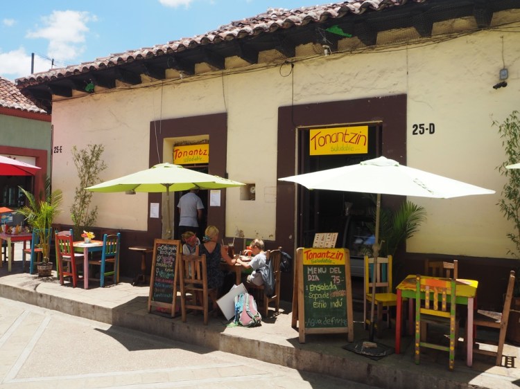 Our first breakfast venue - yum! 