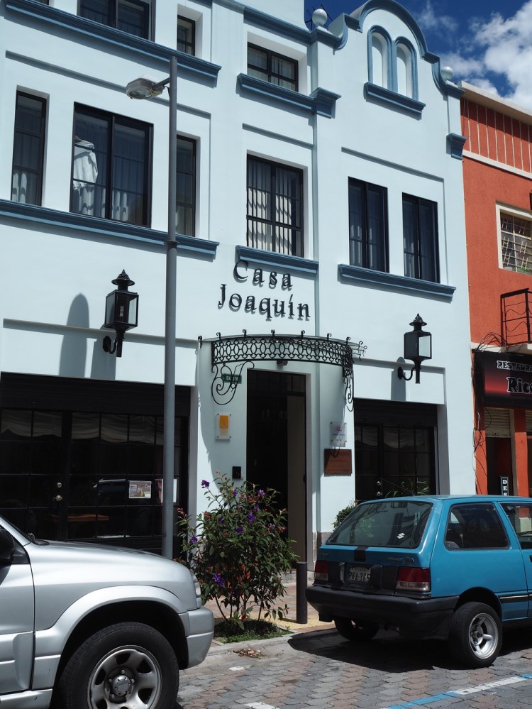 Our hotel in Quito - very nice, despite the occasional hooker and drug dealer hanging around!