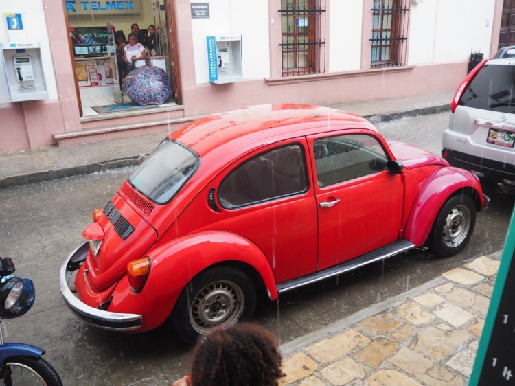 There are an extraordinary number of VW Beetles here in San Cristobal - some old and clapped out, some new, some ridiculously pimped with lights in the wheel hubs. One day I count 15 on my walk home fro town!