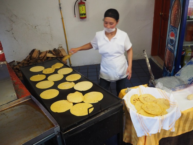 ...served with hand-made corn tortillas