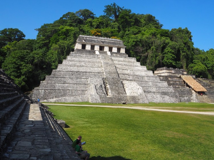 One of the impressive coloseums at Palenque ruins