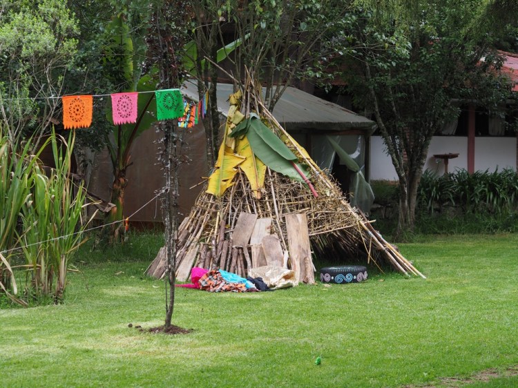 The den we made in the gardena