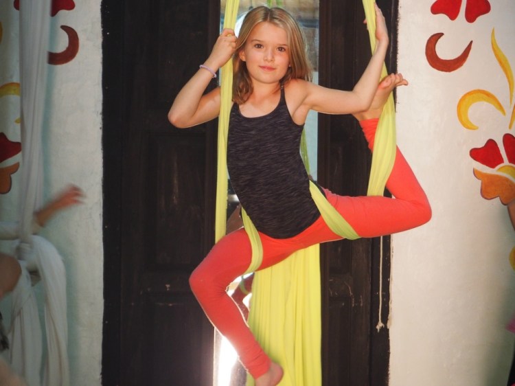 Jemima doing her aerial dance