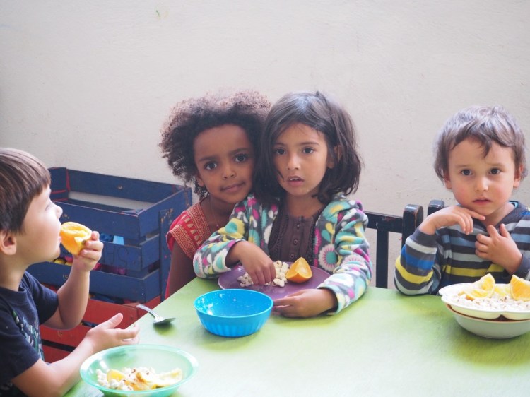 Millie and new best friend Luam