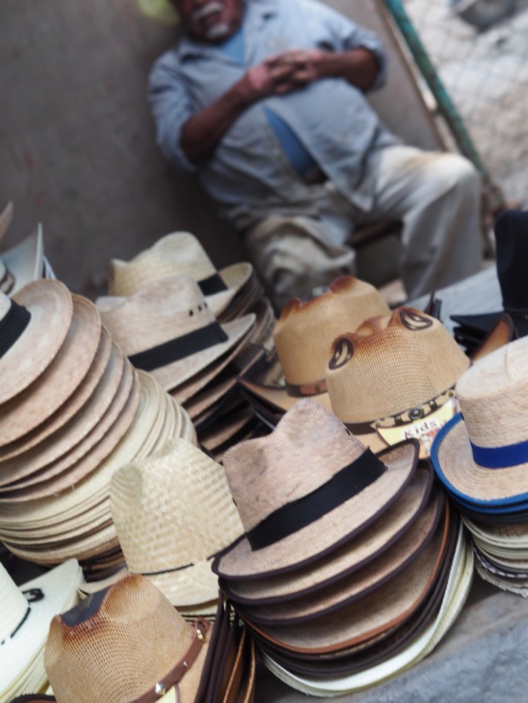 Piles of Sombreros, it seems that everyone has one.