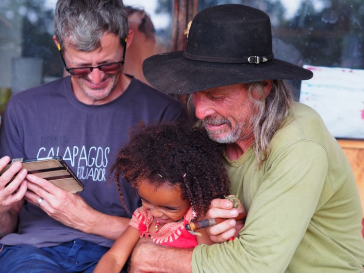 Our host, cowboy Sam, our book, our teacher