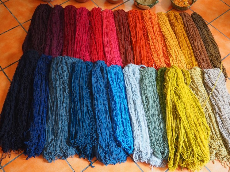 These are the colours you can dye wools. 