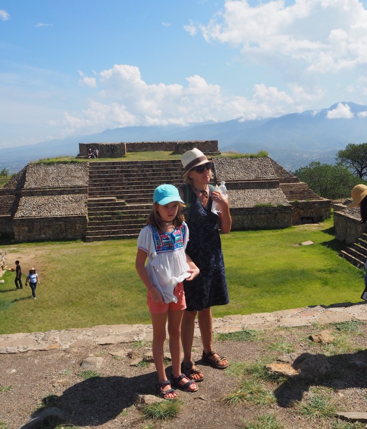 Me and mum in the ruins