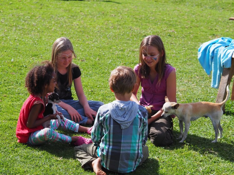 Millie and Gabriel, Zoe and Cheyanne.