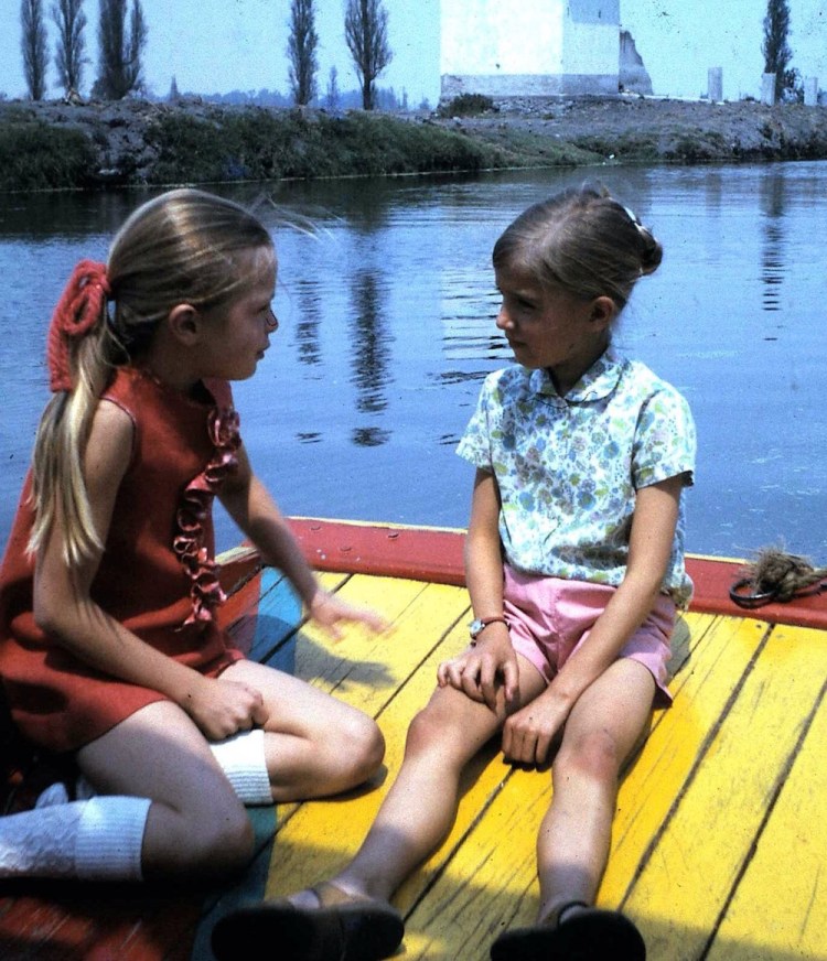 At Xochilmilco as a child &nbsp;1970