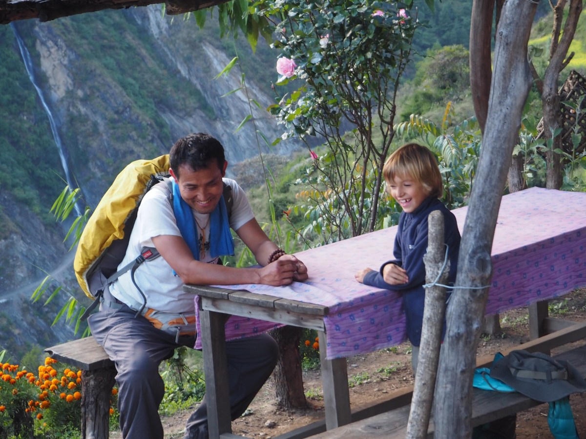 It could be France, it could be Spain but when you see the snowy mountains it could only be&nbsp;Nepal